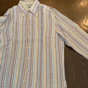 "Daniel Cremieux" men's long sleeves striped shirt